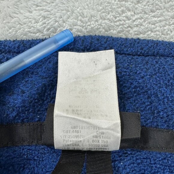 Vintage Patagonia Synchilla Fleece Jacket Blue Men's Size M - Picture 14 of 15